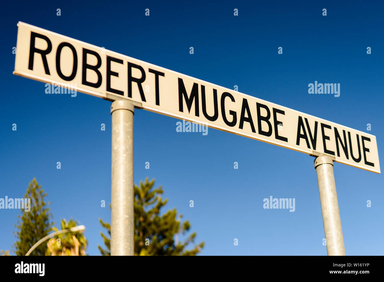 Robert Mugabe Avenue, Windhoek, Namibia Stock Photo