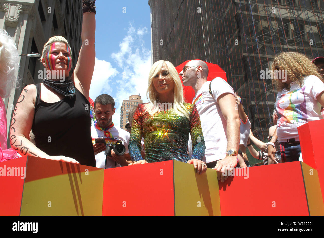 June 30, 2019 - New York, New York, U.S. - World Pride2019/Stonewall 50 March..The 2019 Pride March commemorates the 50th anniversary of the 1969 Stonewall Uprising, which is considered the seminal moment in the modern-day LGBTQ rights movement.d. (Credit Image: © Bruce Cotler/Globe Photos via ZUMA Wire) Stock Photo