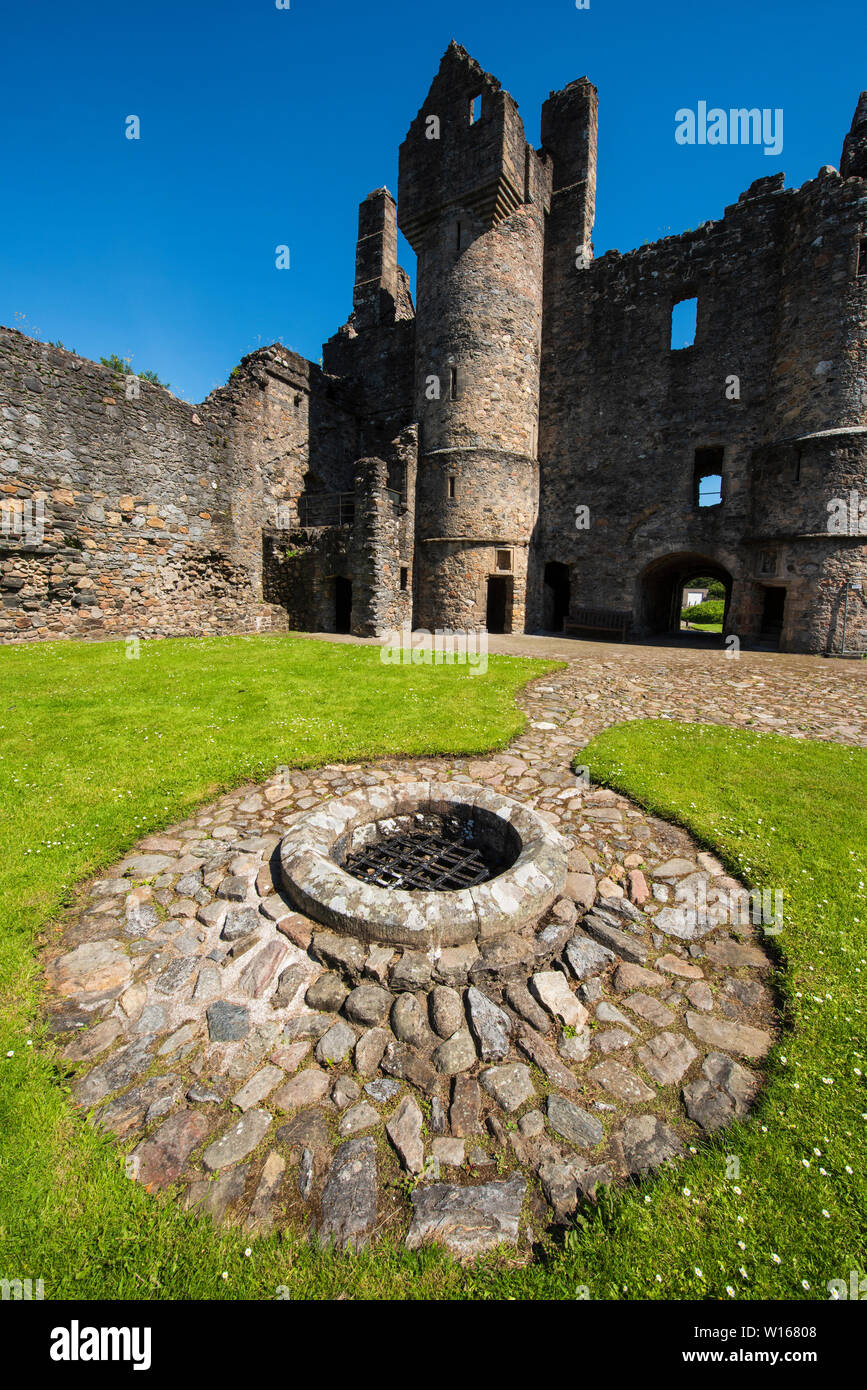 Balvenie Castle, Dufftown, Moray, Scotland. Stock Photo
