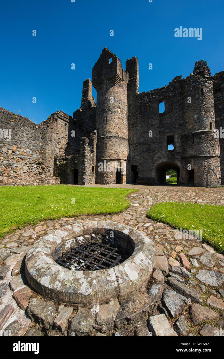 Balvenie Castle, Dufftown, Moray, Scotland. Stock Photo