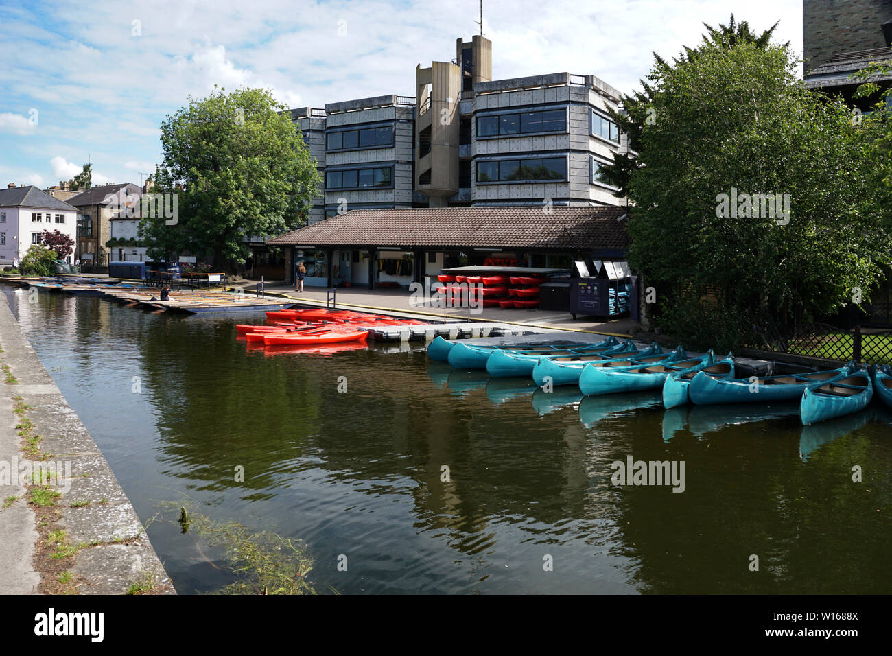 Cambridge City, Boat Hire station Stock Photo