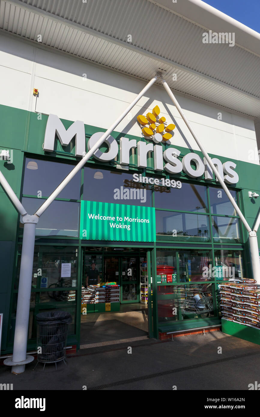 Morrisons Supermarket Exterior Stock Photos & Morrisons Supermarket