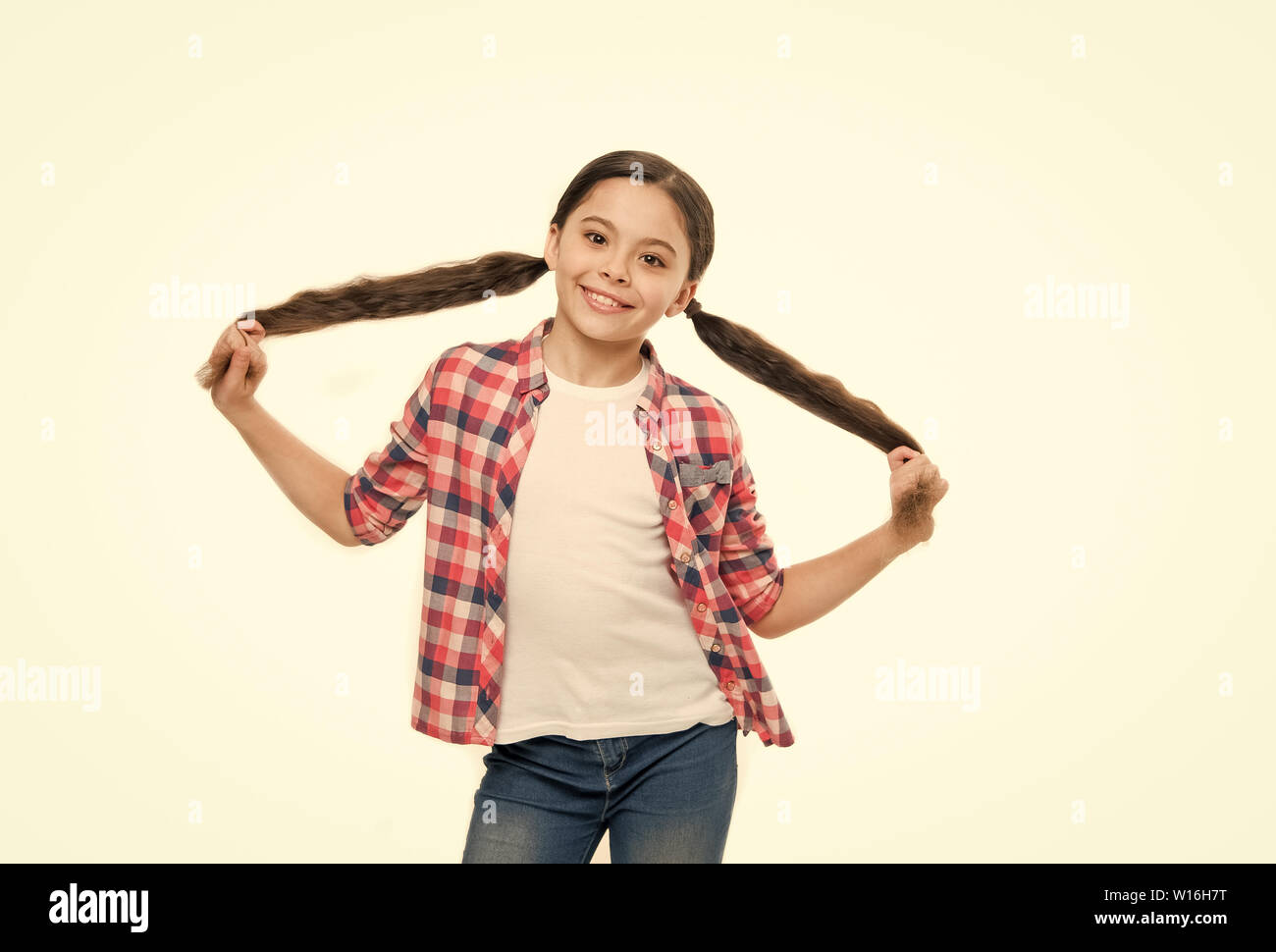 Styling Hair Any Way She Likes Small Hair Model With Beauty Look