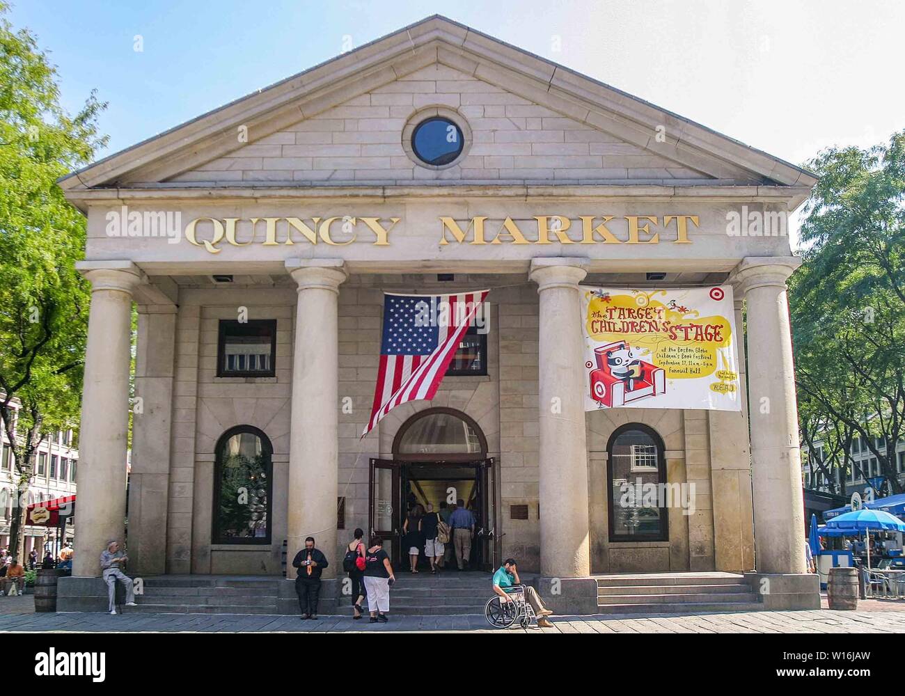 Boston Massachusetts Usa 8th Sep 2005 Historic Quincy Market