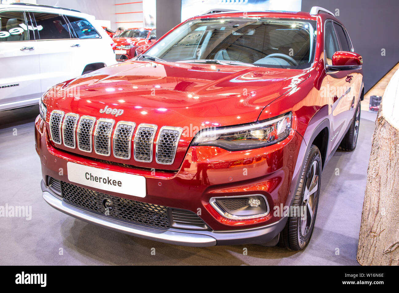 Poznan, Poland, March 2019 Jeep Cherokee 4x4, Poznan International Motor Show, Fifth generation
