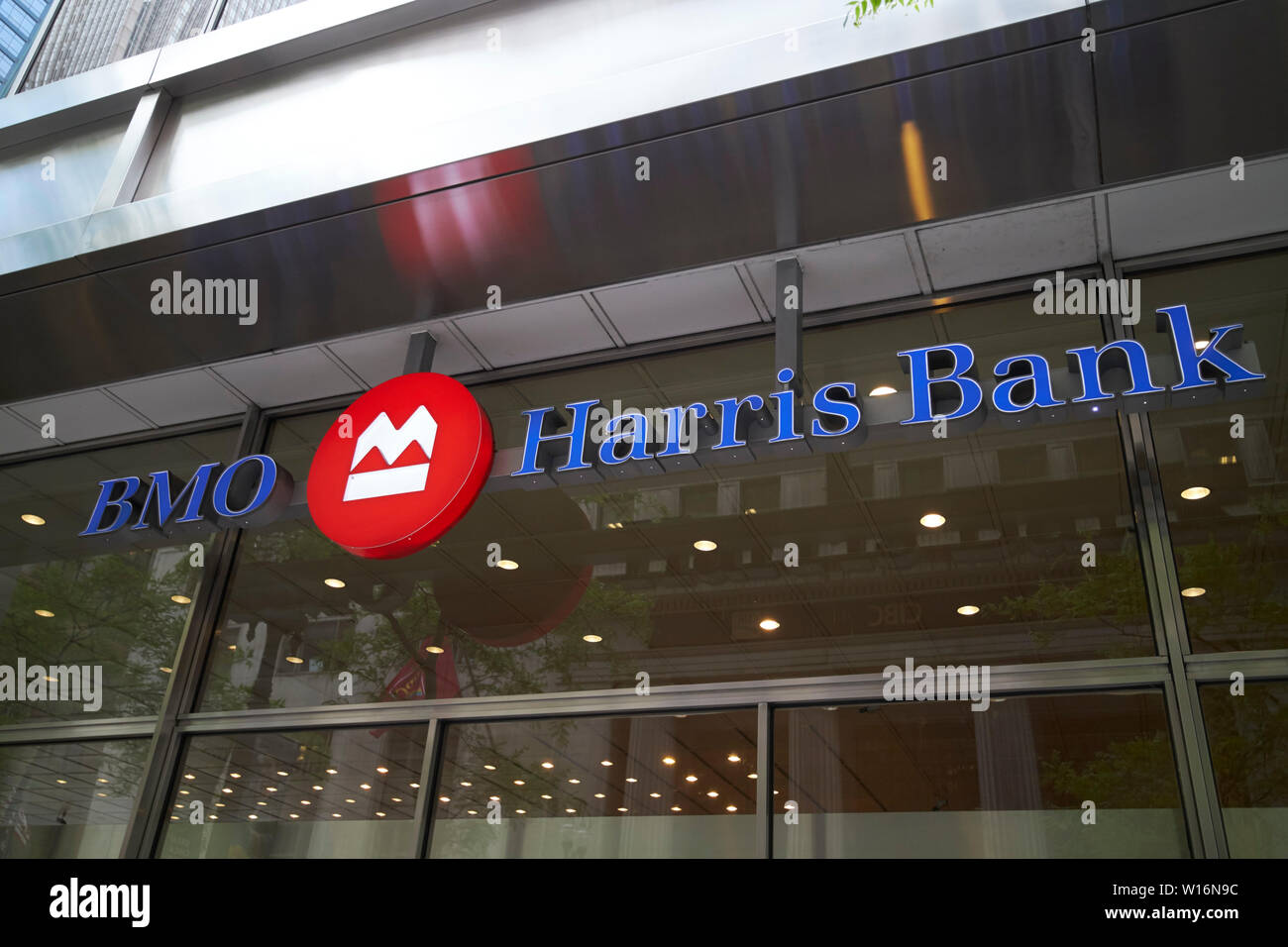 logo of the BMO Harris Bank Chicago IL USA Stock Photo