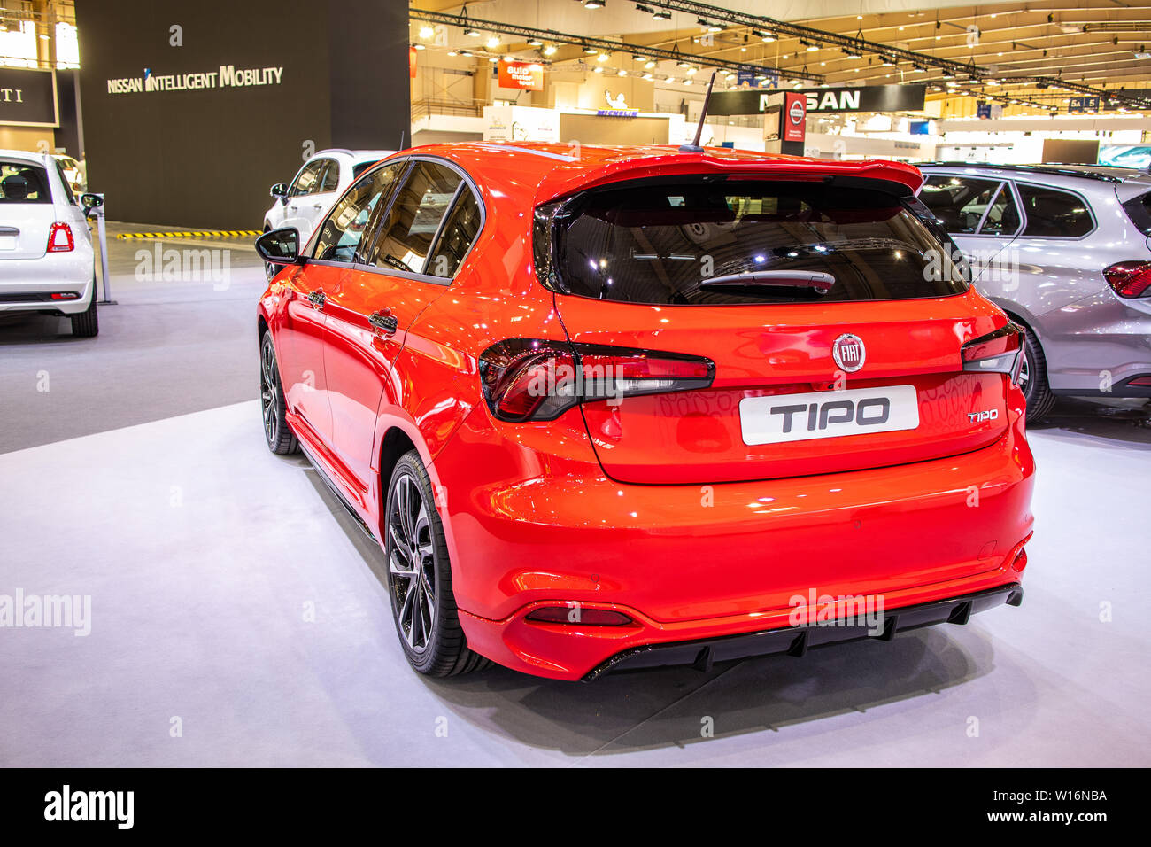 Poznan, Poland, March 2019: red Fiat Tipo Hatchback (5-door) at Poznan  International Motor Show, manufactured and marketed by Fiat Stock Photo -  Alamy