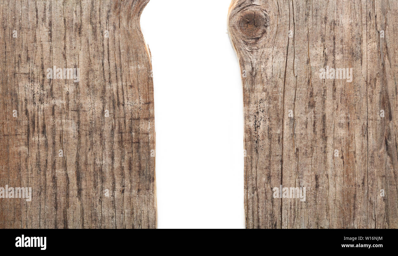 Rough, broken wood background or texture Stock Photo