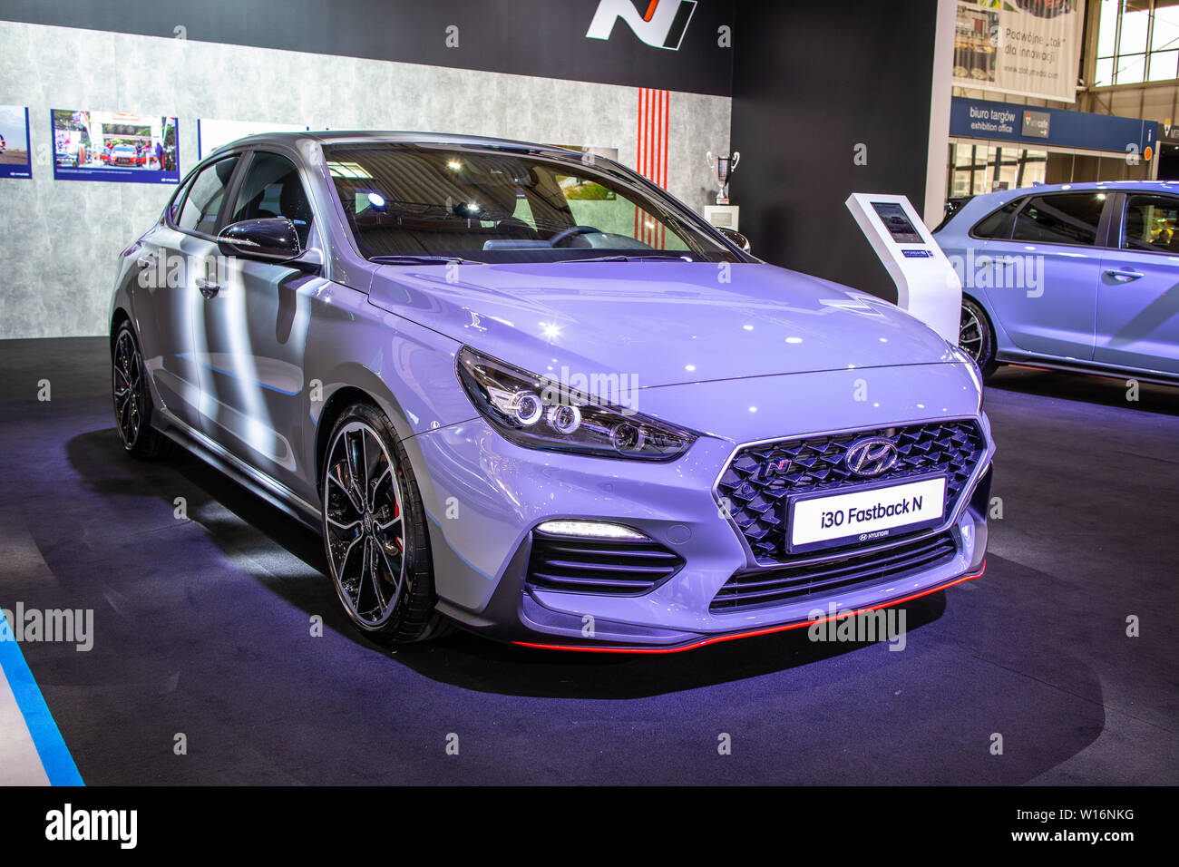 Hyundai i30 Fastback N-Line car showncased at the Autosalon 2020 Motor  Show. Brussels, Belgium - January 9, 2020 Stock Photo - Alamy