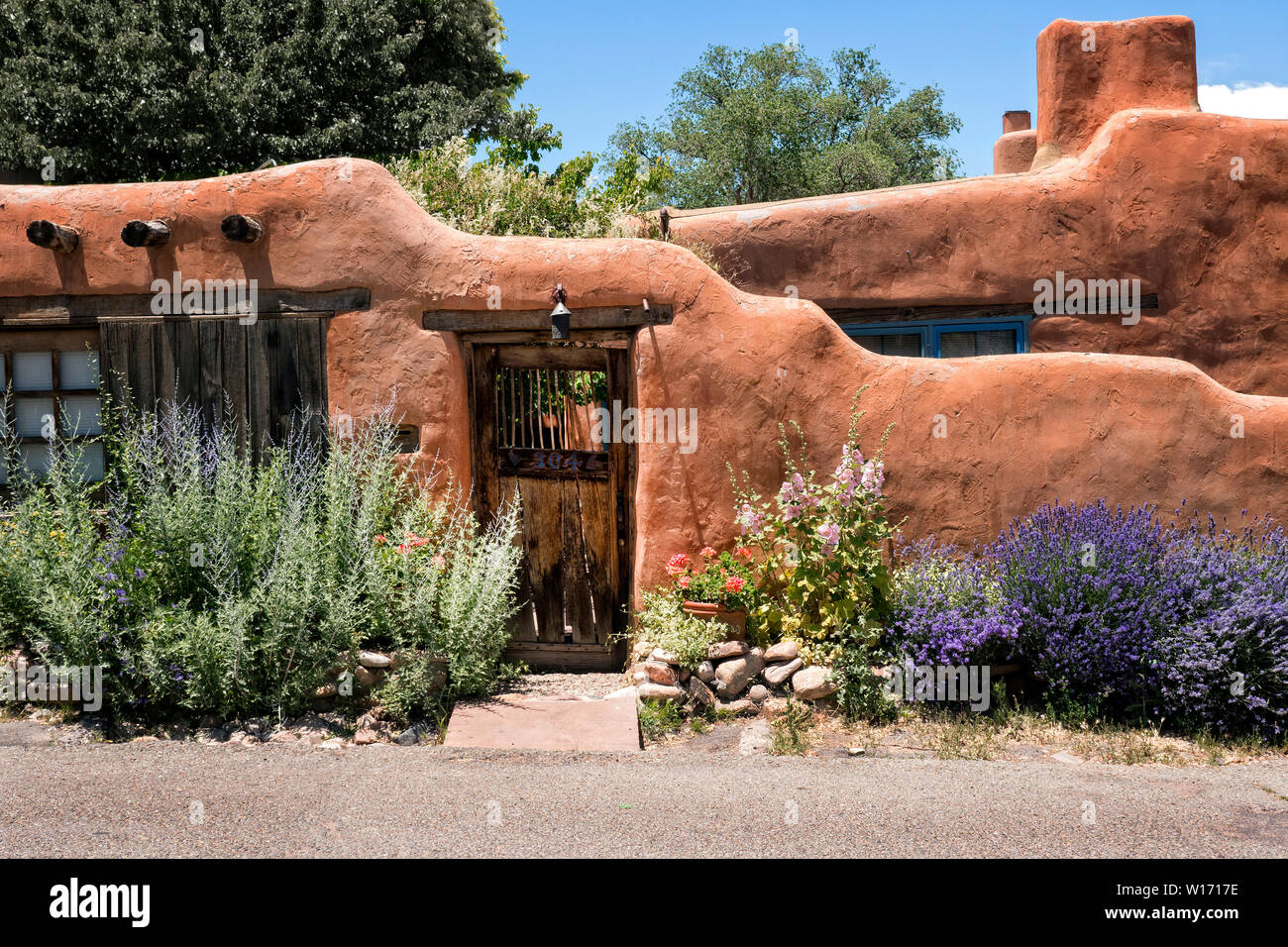 Adbe House In Santa Fe New Mexico USA Stock Photo