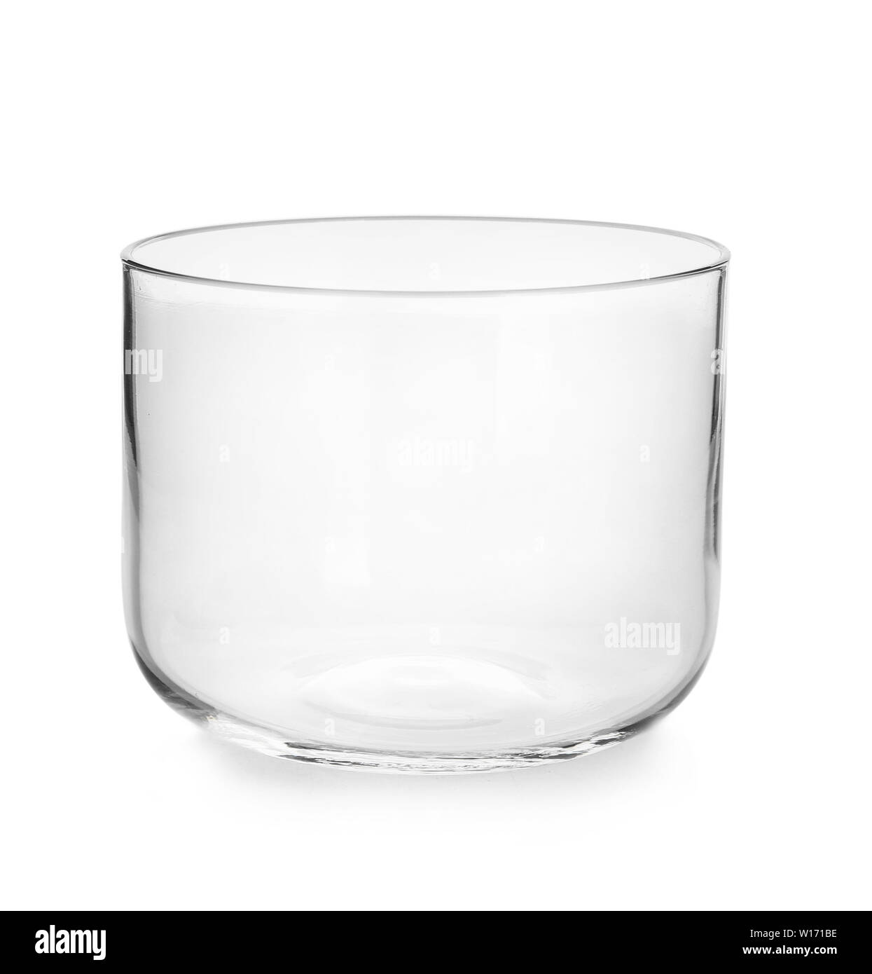 Clean glass on white background Stock Photo - Alamy