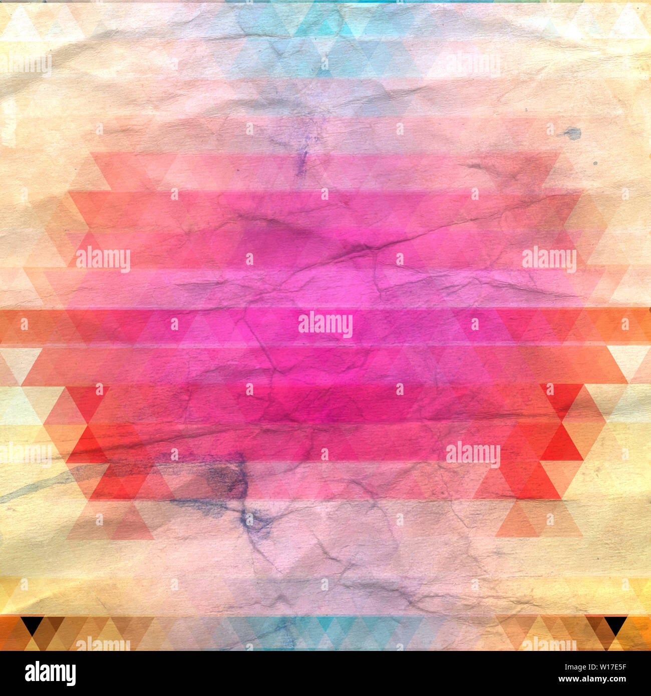 Watercolor abstract colorful background with geometry elements ...