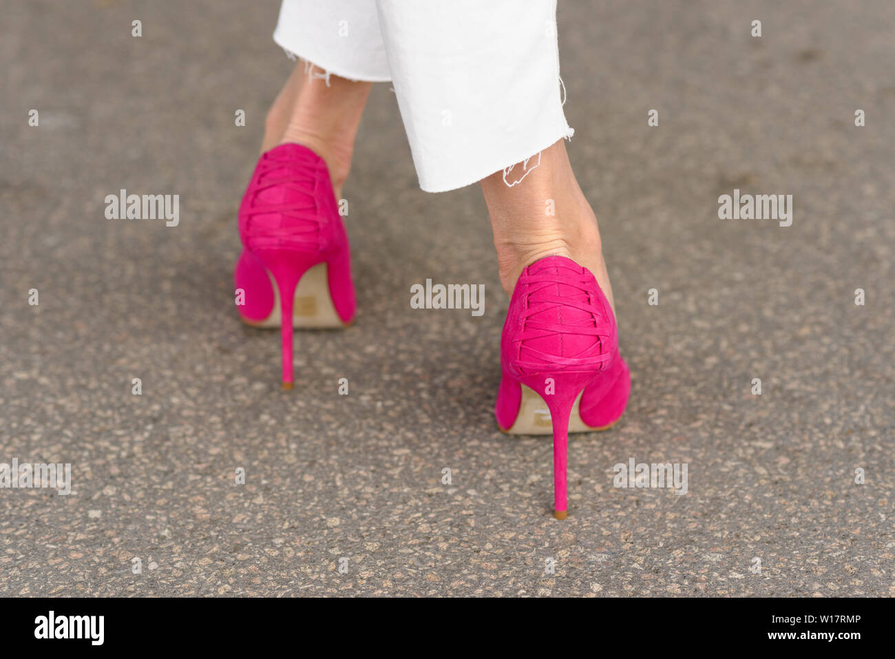 very pink shoes