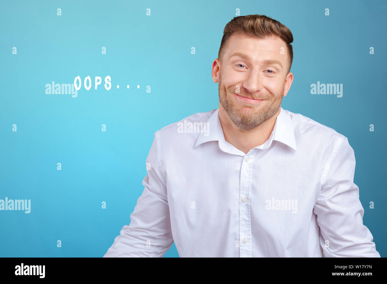 Closeup portrait young funny looking man Stock Photo Alamy