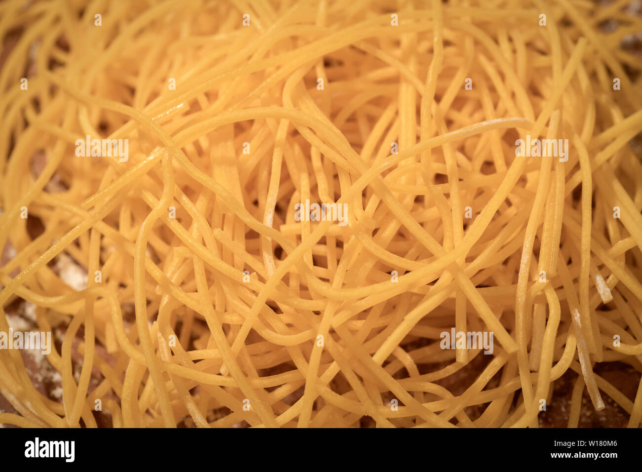 Italy Abruzzo Spaghetti alla chitarra pasta Stock Photo