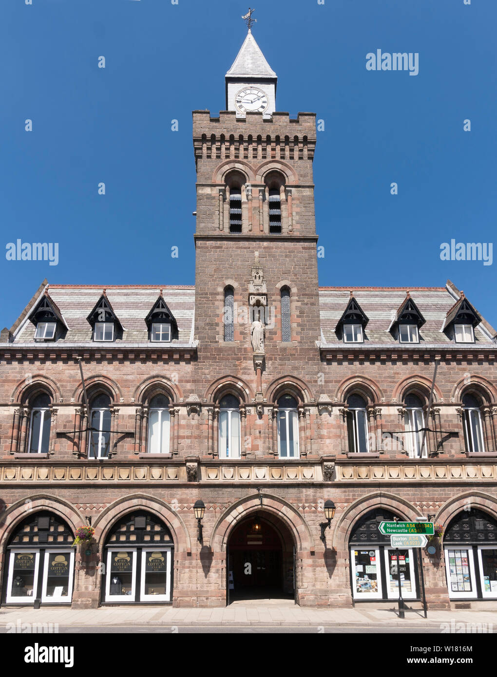 The Victorian Town Hall building in Congleton, Cheshire, England, UK Stock Photo