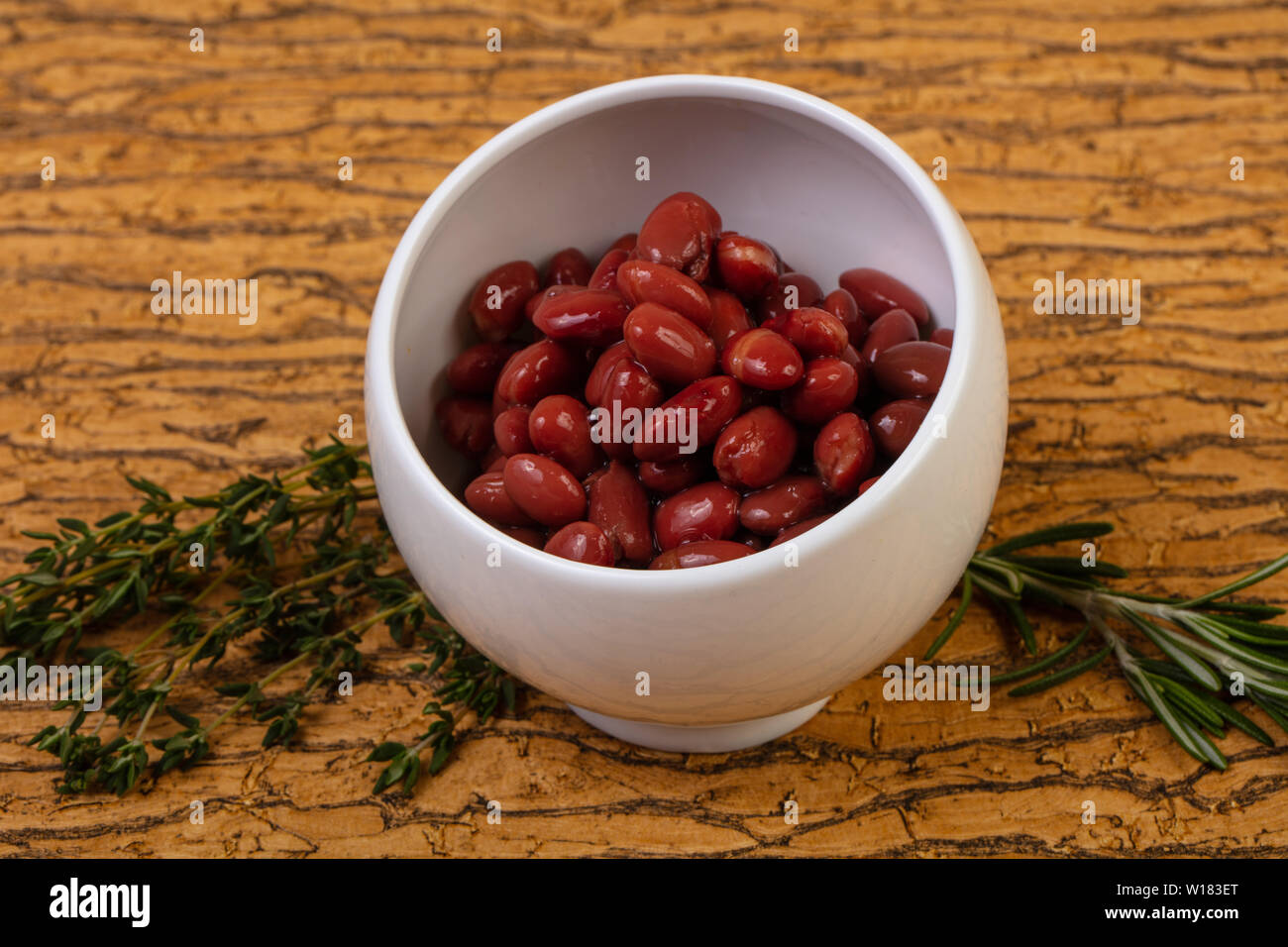 Baked red kidney with tomato sauce Stock Photo Alamy