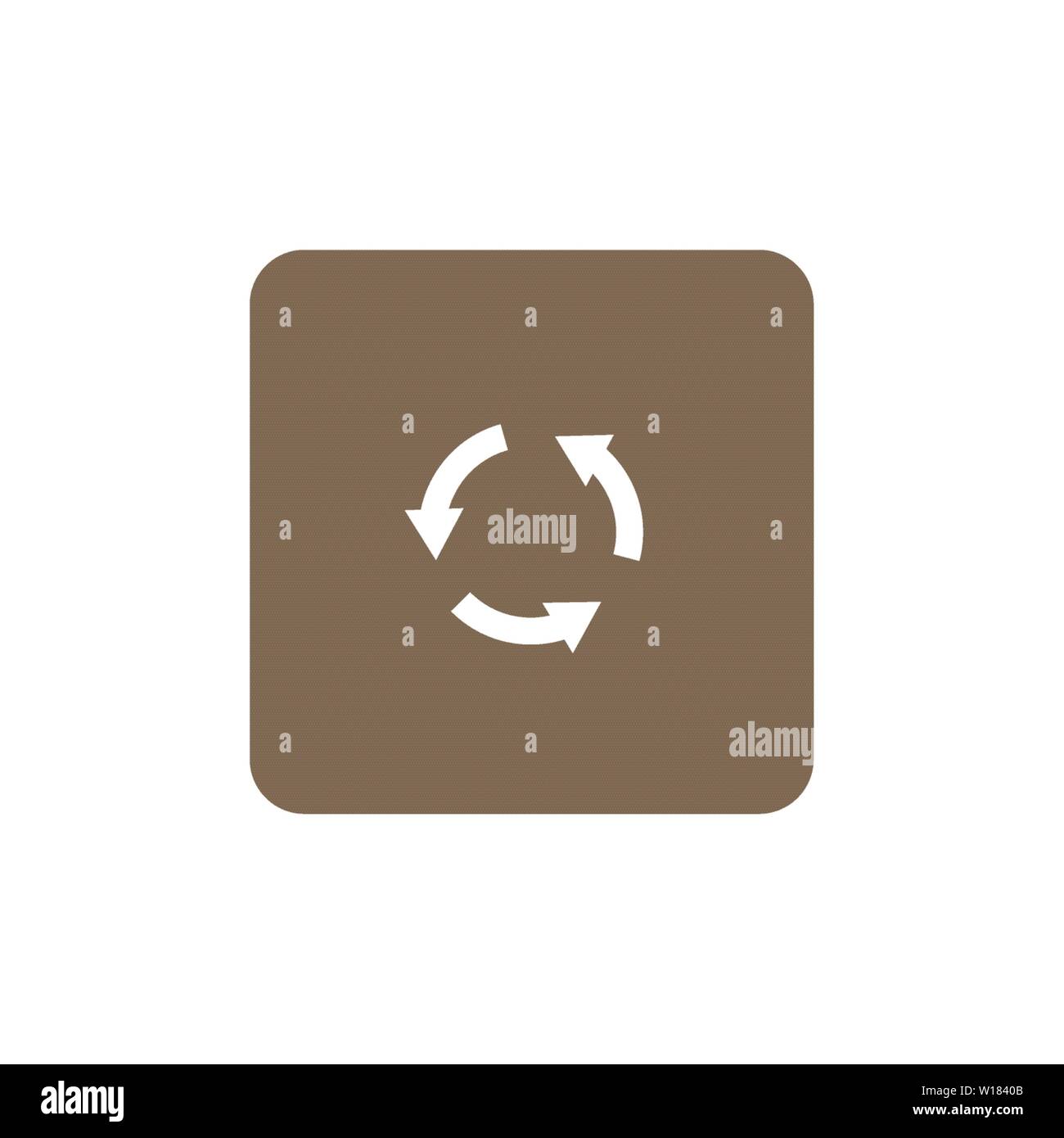 Recycling symbol icon vector illustration. graphic design Stock Vector