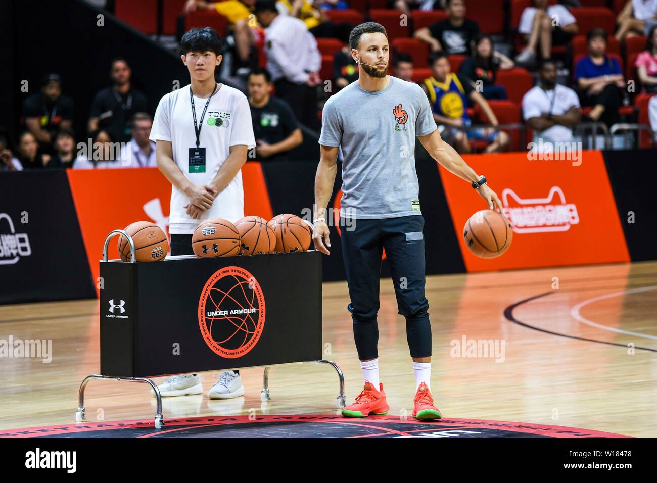 NBA star Stephen Curry of Golden State Warriors attends the 2019 Under  Armour Basketball Asia Tour in Shanghai, China, 29 June 2019 Stock Photo -  Alamy