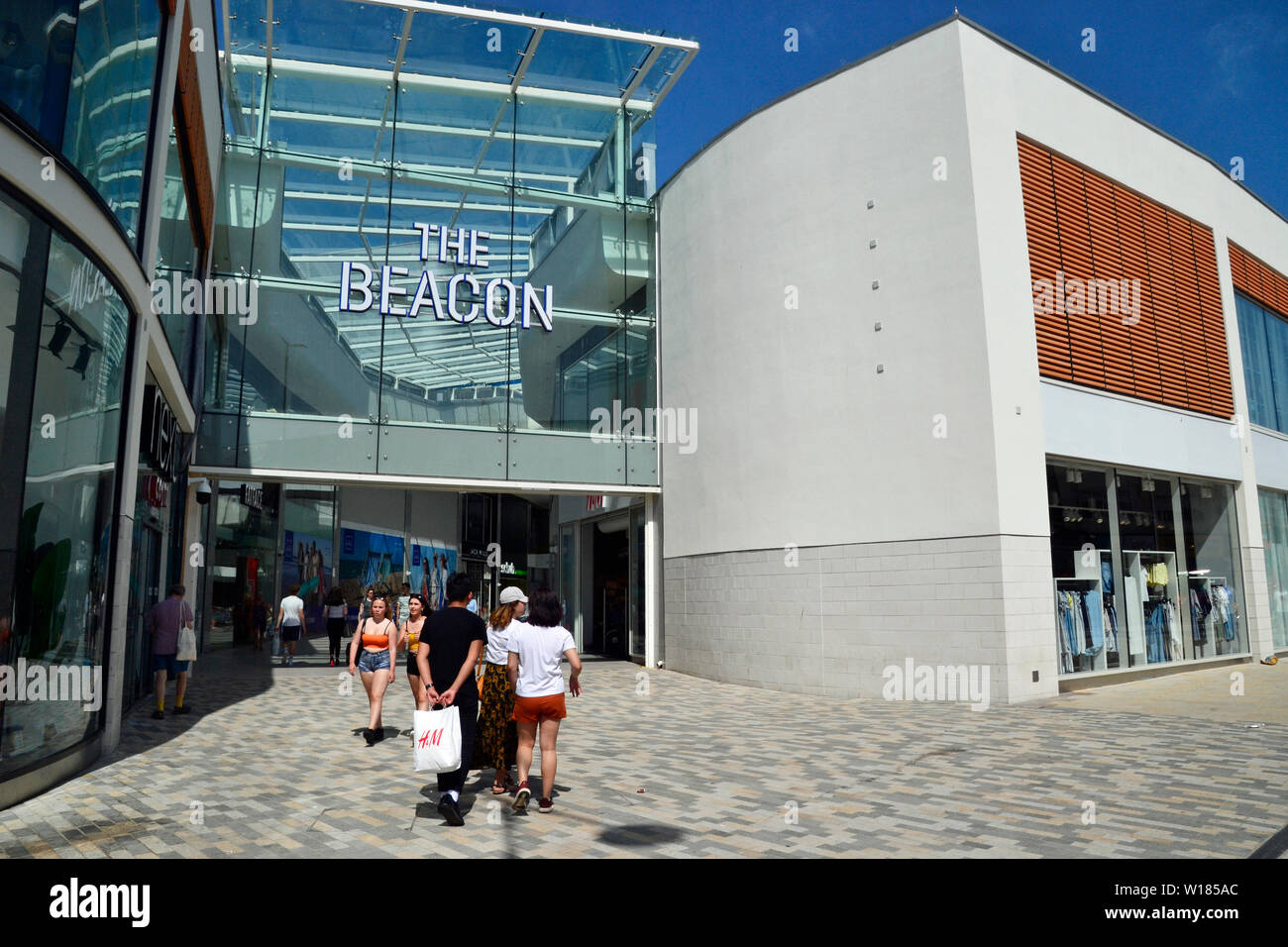 The new part of the Beacon Shopping Centre, Eastbourne, East Sussex, UK ...