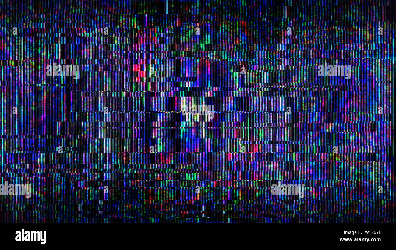 Futuristic Glitch background. Abstract pixel noise glitch error video  damage like Vhs glitch. Pattern for wallpaper design. Screen error effect  Stock Photo - Alamy