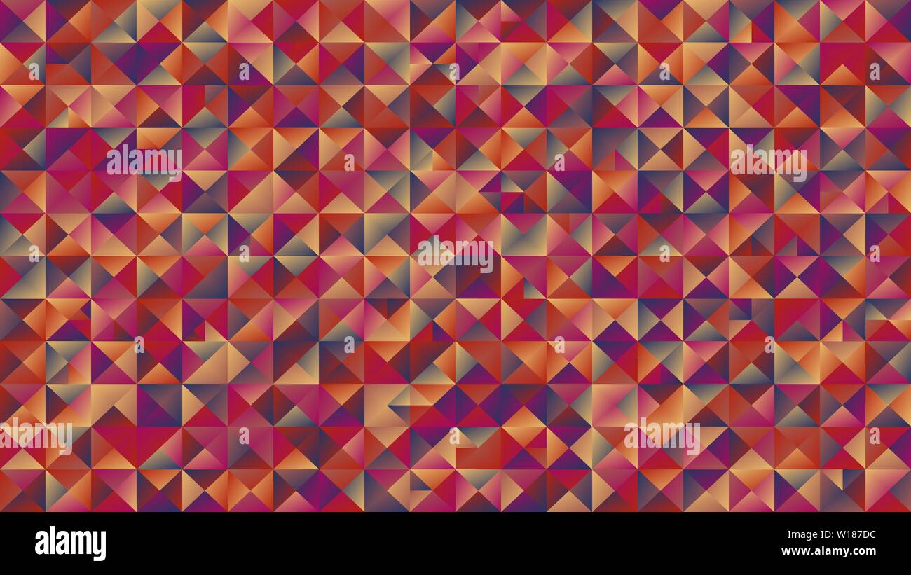 Geometrical triangle mosaic background - abstract colorful vector graphic design Stock Vector