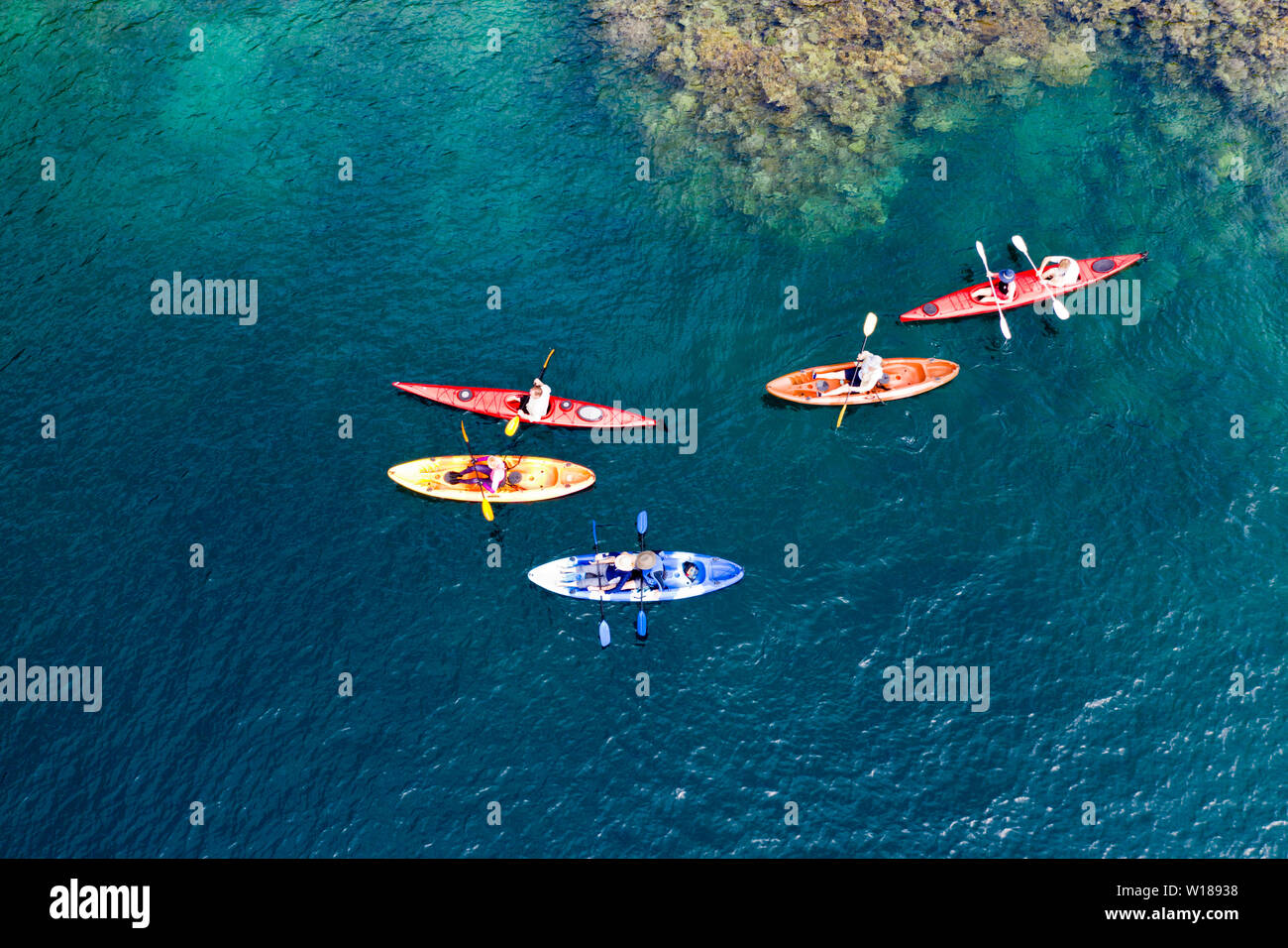 Kayaking birds eye view hires stock photography and images Alamy