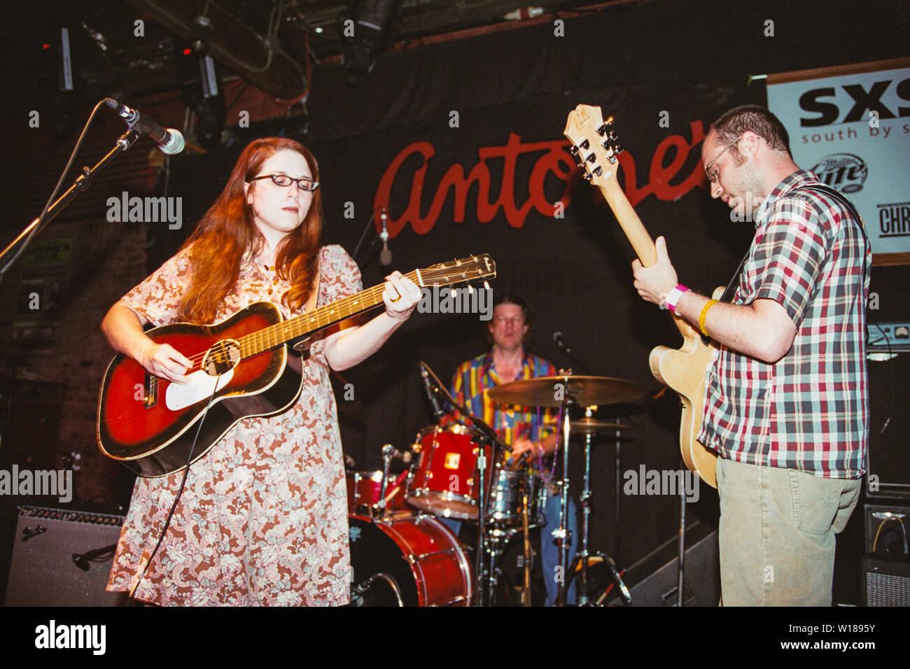 Jolie Holland performing at Antones, Austin, Texas, United States of America. Stock Photo