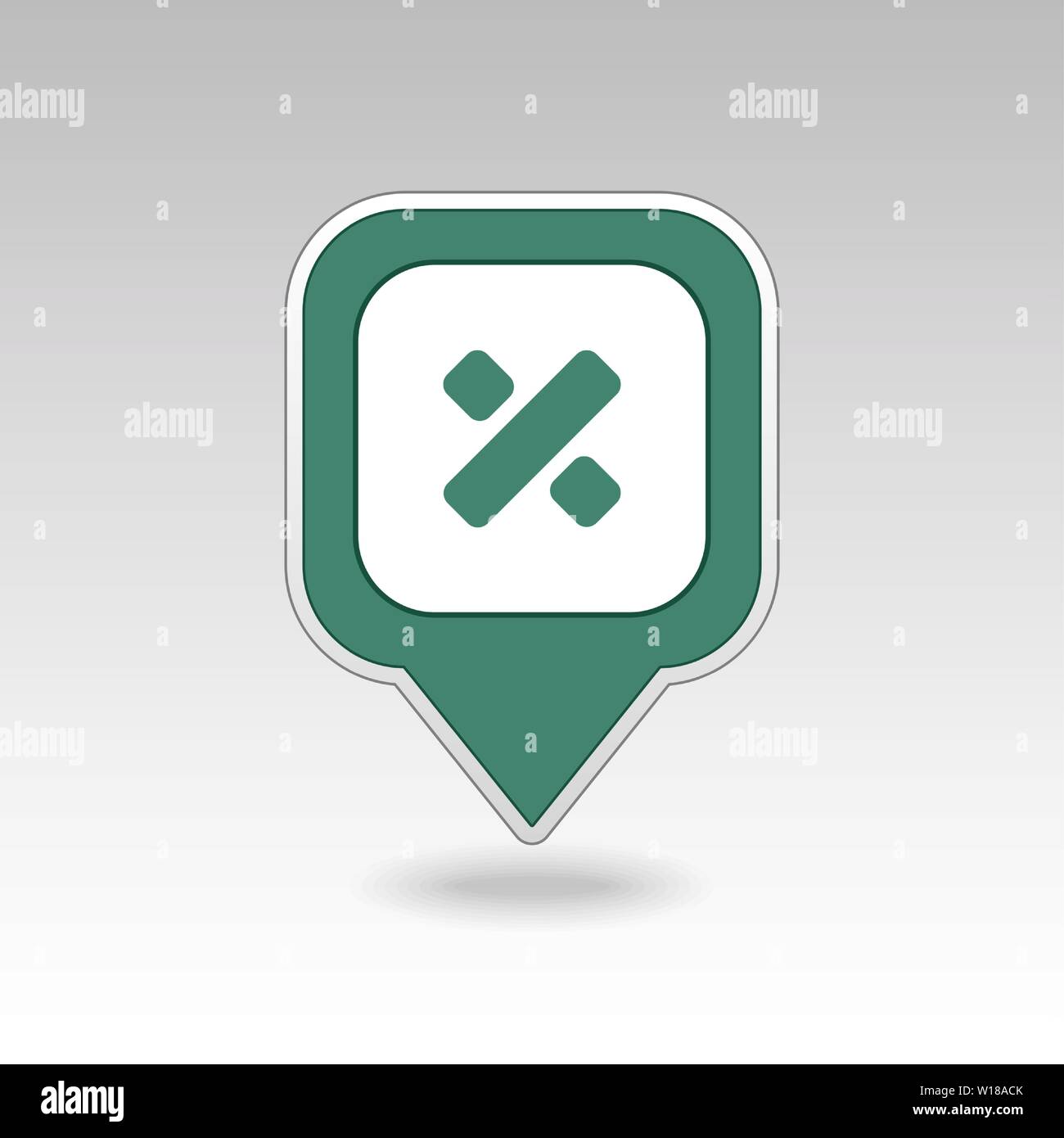 Division pin map icon. Map pointer. Map markers. Destination vector icon. GPS location symbol. Mapping pins icon EPS 10 vector file has transparency, Stock Vector