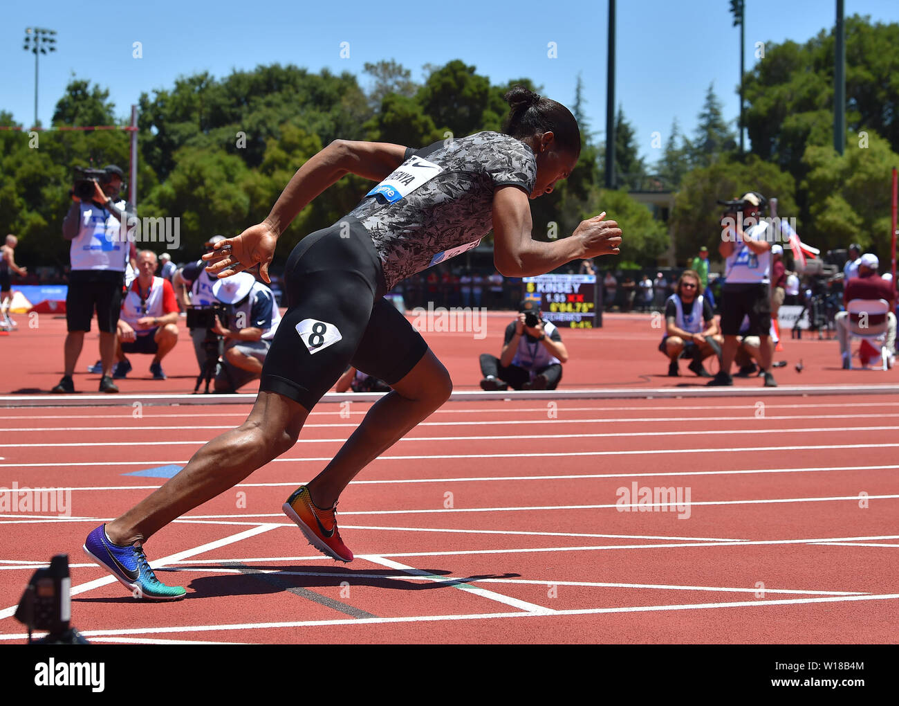 Caster Semenya in action during a Diamond League Athletics Prefontaine