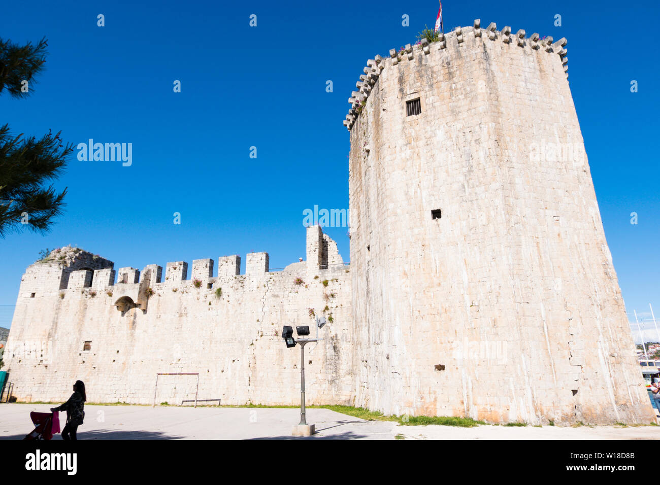 Kamerlengo fortress, old town, Trogir, Dalmatia, Croatia Stock Photo