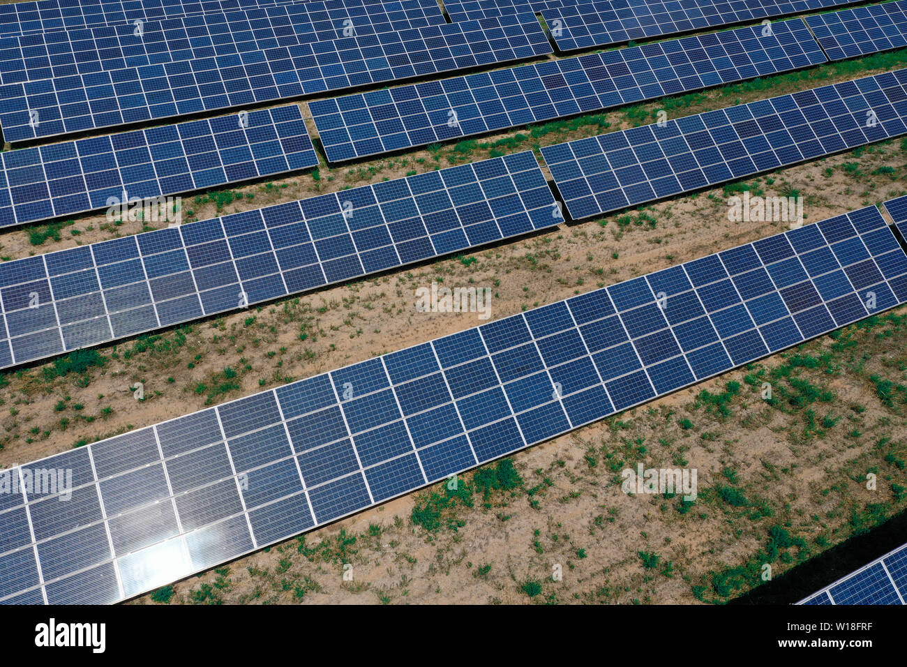 Solar power plant for the production of Stock Photo