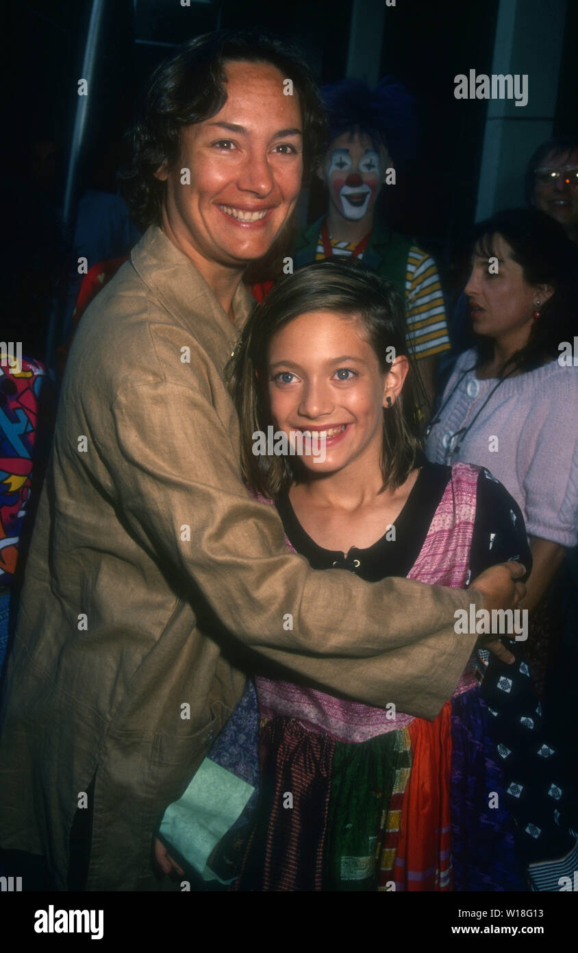 Los Angeles, California, USA 27th July 1994 Actress Laurie Metcalf and daughter Zoe Perry attend the Opening Night Performance of the Ringling Bros. and Barnum and Bailey Circus to Benefit Variety Club on July 27, 1994 at Los Angeles Sports Arena in Los Angeles, California, USA. Photo by Barry King/Alamy Stock Photo Stock Photo