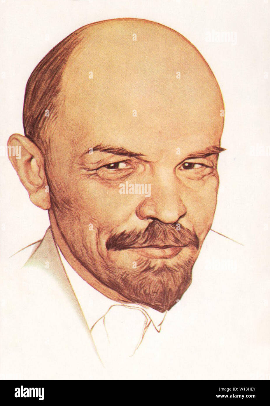 Portrait of Vladimir Lenin Stock Photo