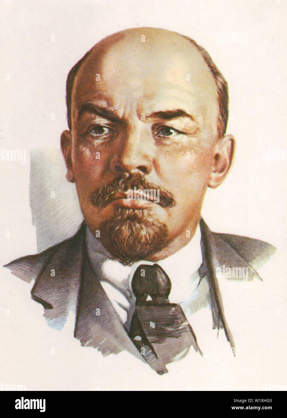 Portrait of Vladimir Lenin Stock Photo