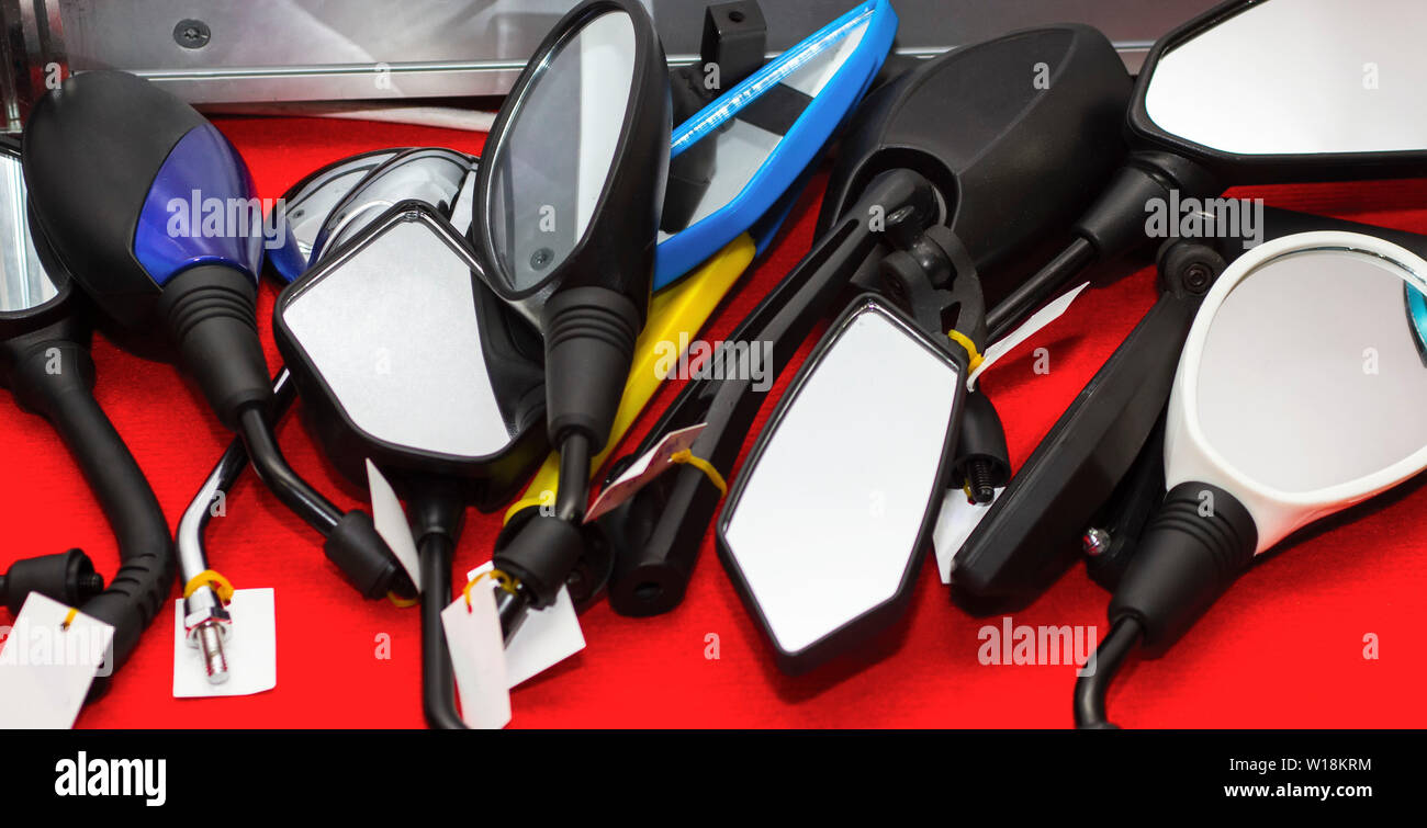 Motorcycle Many Mirrors Rear view mirrors hi-res stock photography and images - Alamy