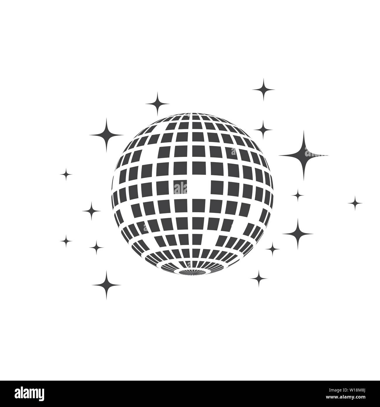 Mirror ball disco icon symbol hi-res stock photography and images - Page 3  - Alamy