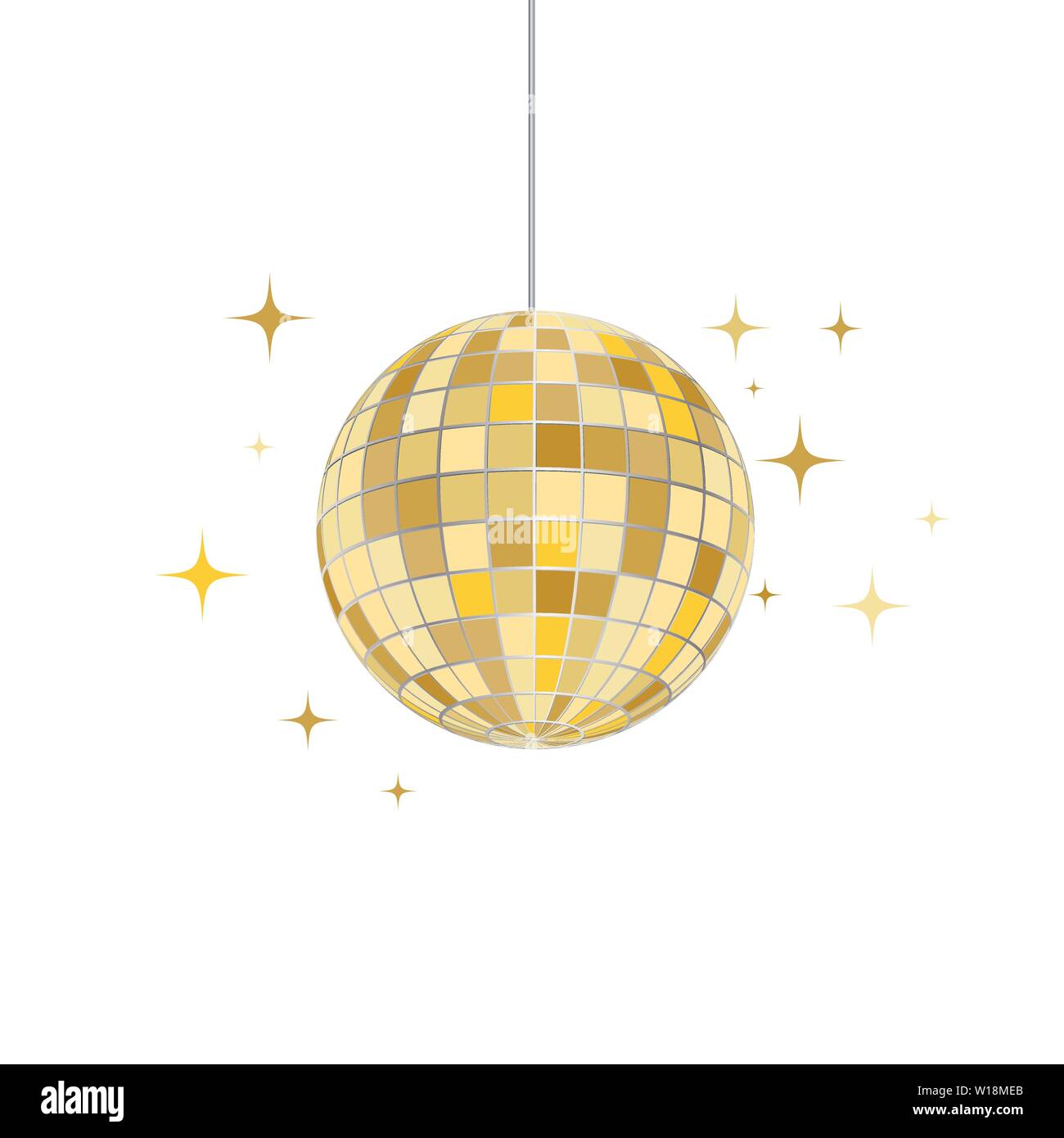Disco ball vector icon illustration design template Stock Vector Image ...