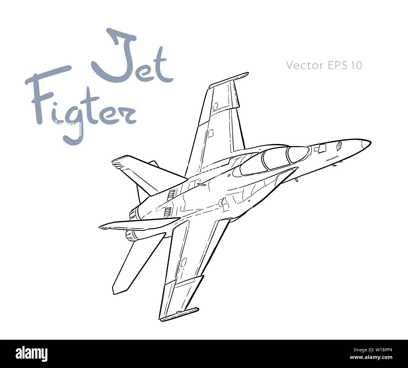 How to draw a jet: easy step by step, a jet fighter for beginners
