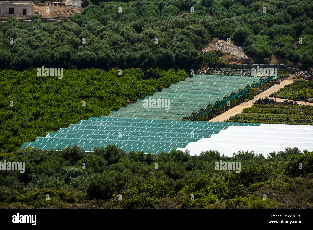Plastic Cover Garden Stock Photos Plastic Cover Garden Stock