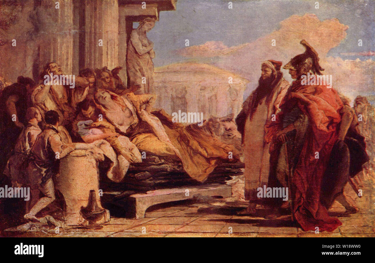 Giambattista Tiepolo - Death Dido Stock Photo
