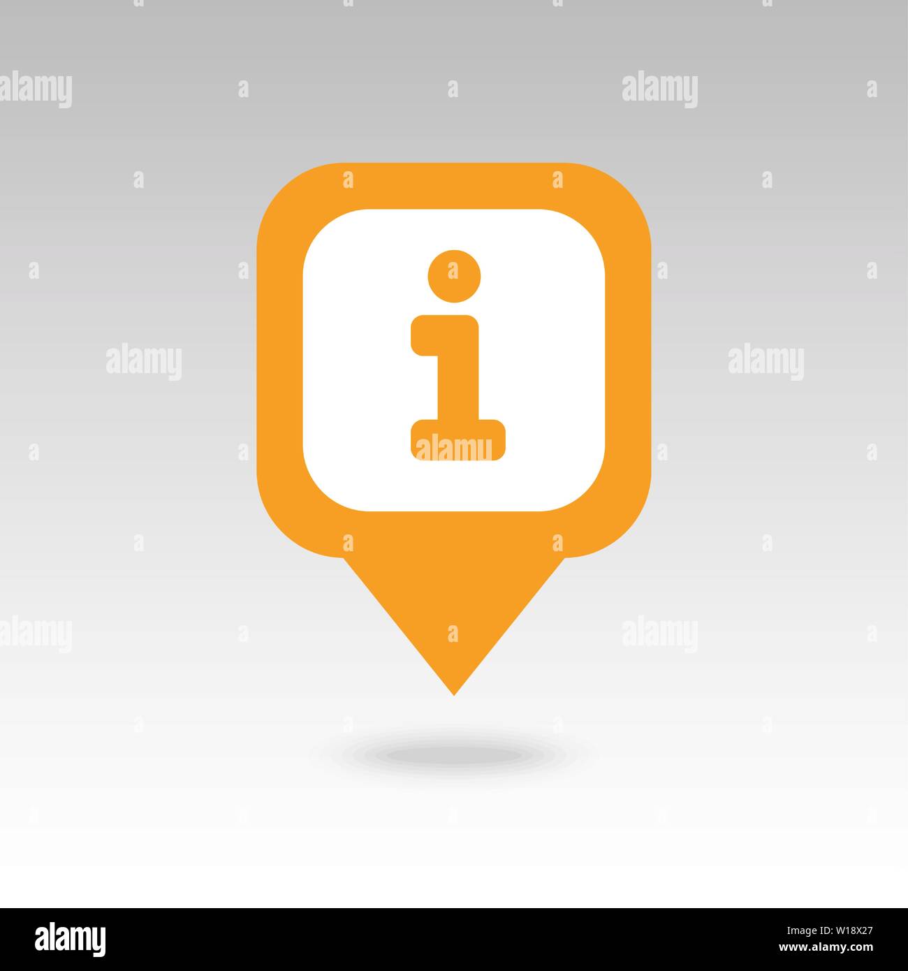 Information pin map icon. Map pointer. Map markers. Destination vector ...