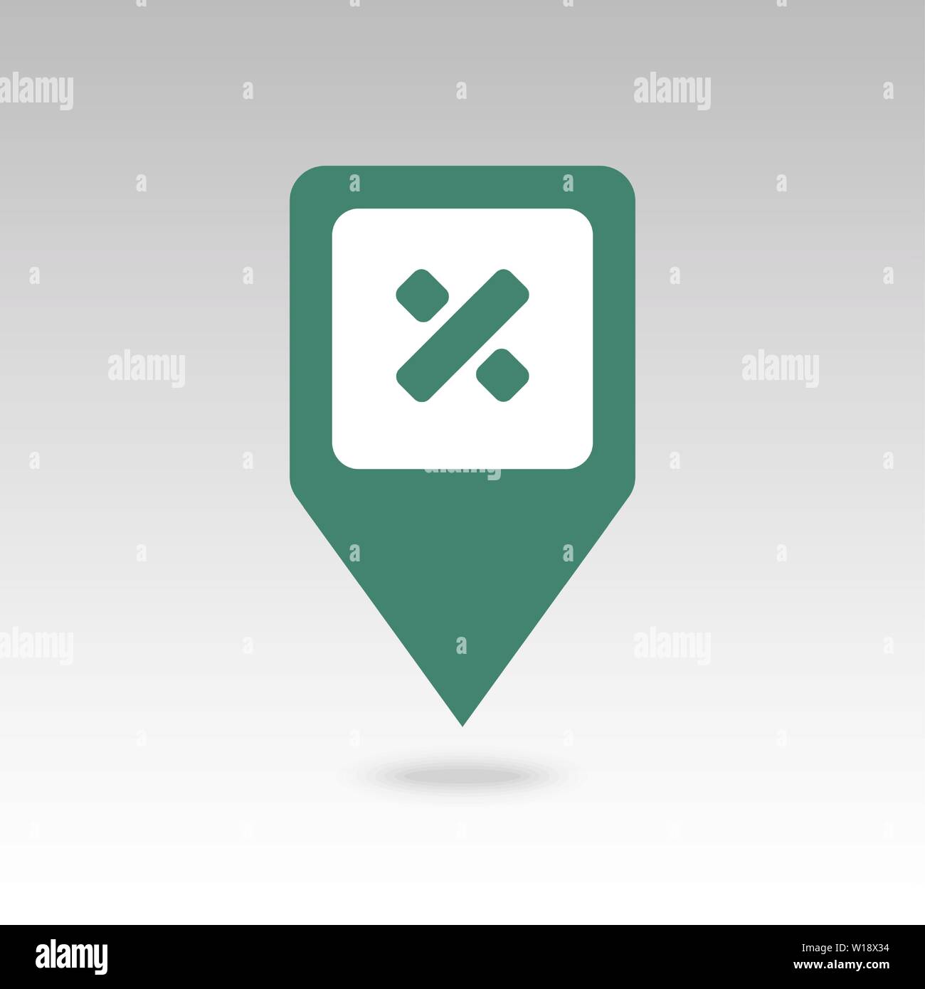 Division pin map icon. Map pointer. Map markers. Destination vector icon. GPS location symbol. Mapping pins icon EPS 10 vector file has transparency, Stock Vector