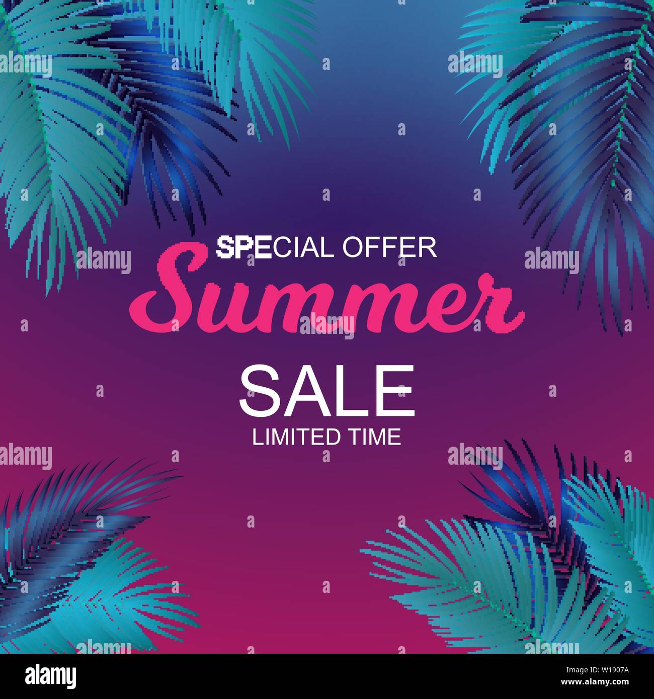Summer Sale concept Background. Vector Illustration Stock Vector Image ...