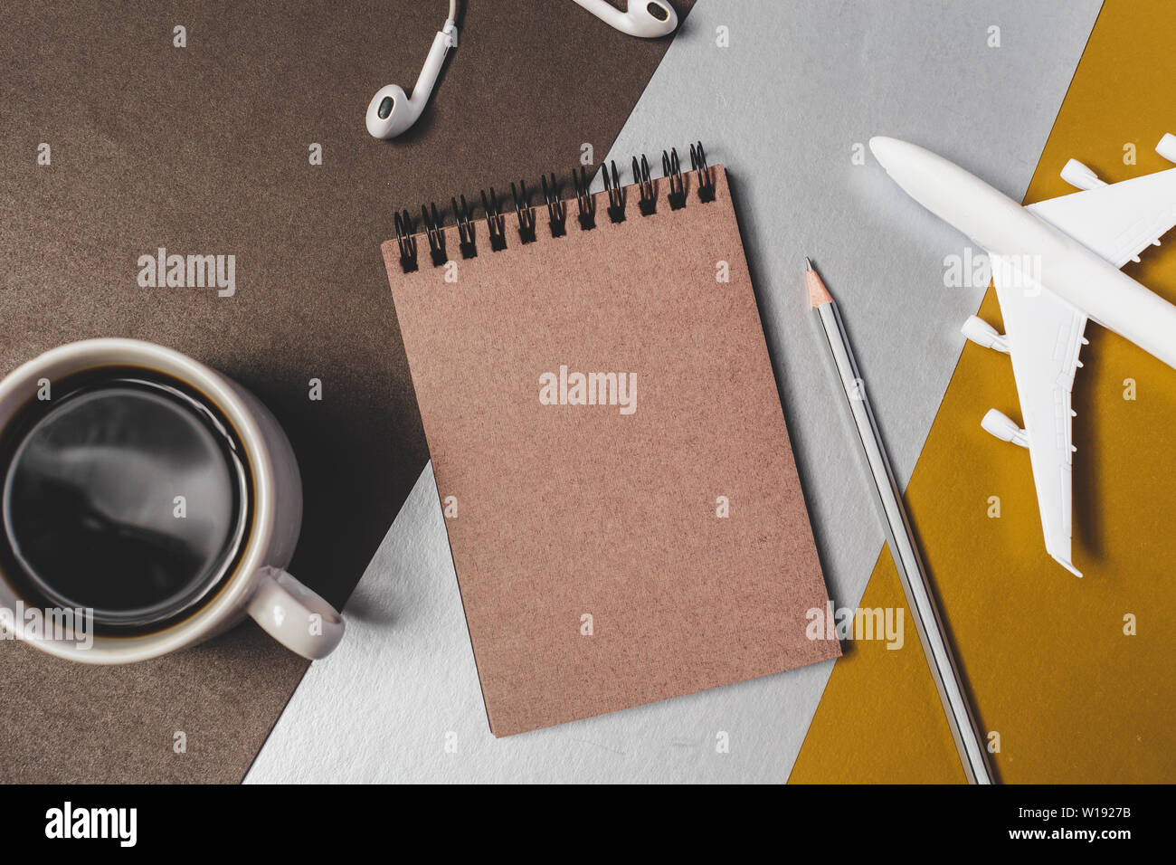 Work space, top view Stock Photo - Alamy