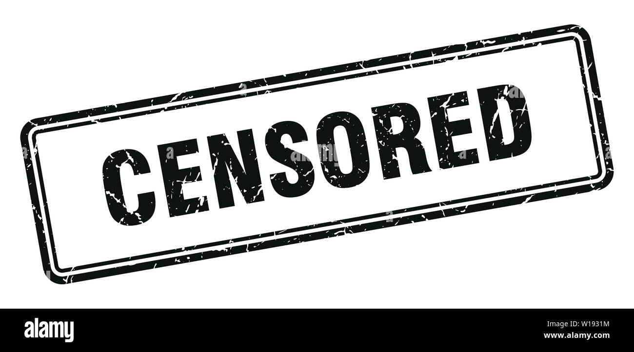 Censored Stamp Censored Square Grunge Sign Censored Stock Vector Image Art Alamy