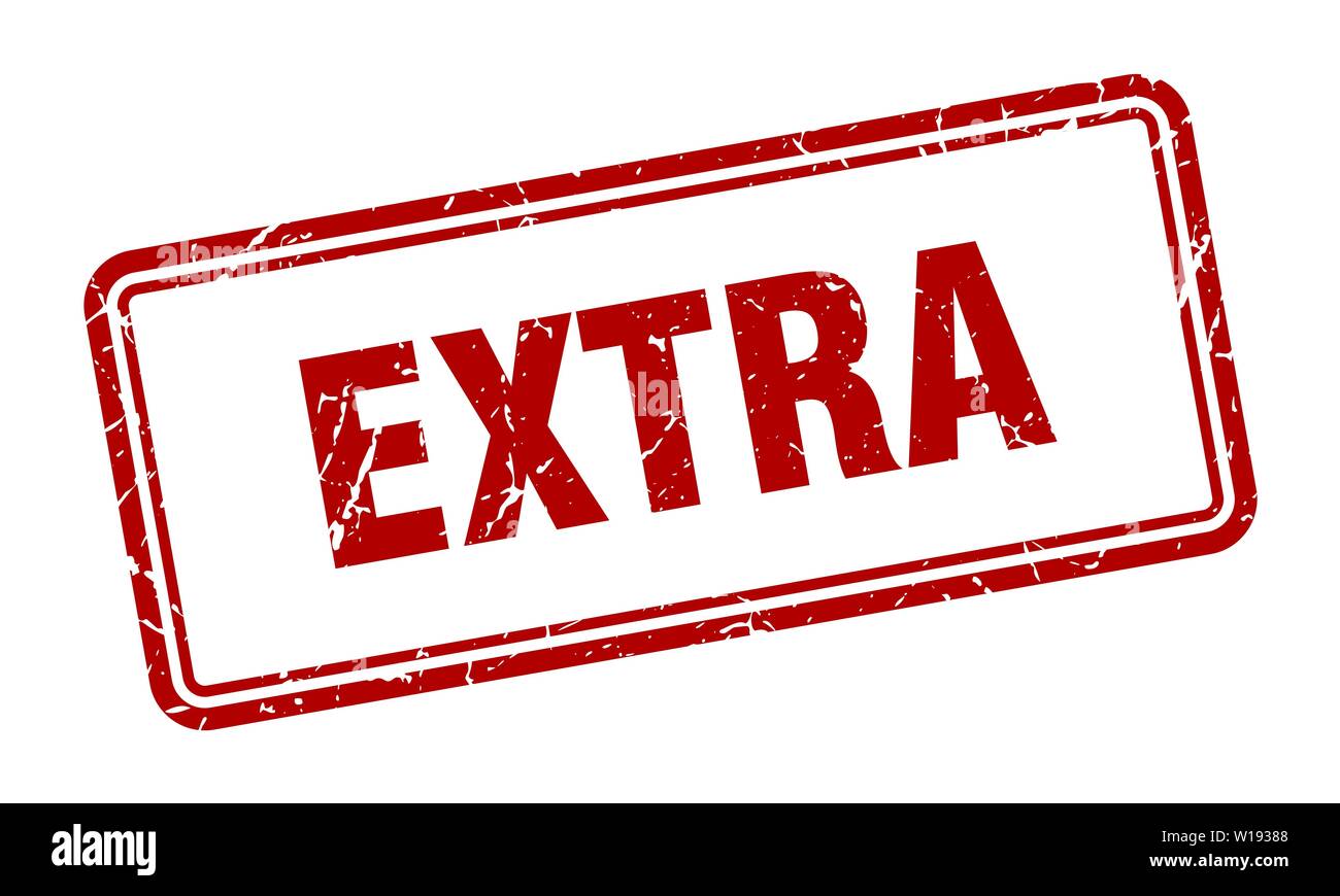 extra stamp. extra square grunge sign. extra Stock Vector Image & Art ...