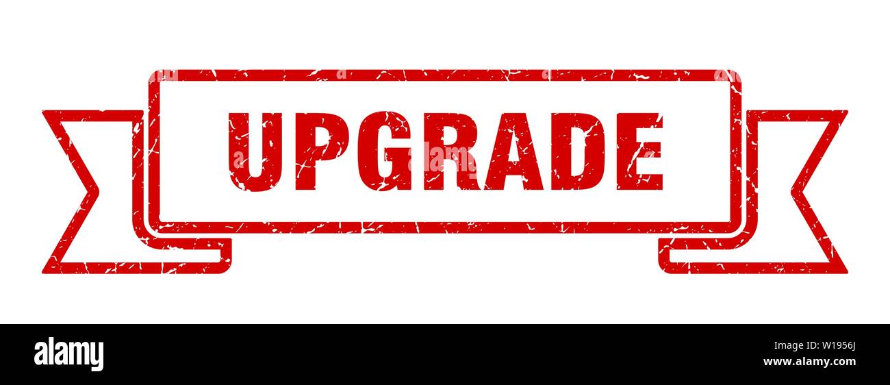 upgrade grunge ribbon. upgrade sign. upgrade banner Stock Vector Image ...
