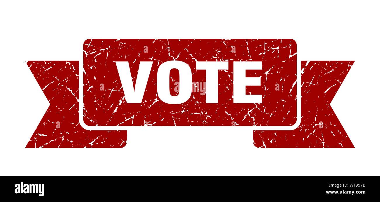 vote grunge ribbon vote sign vote banner stock vector art vote sign