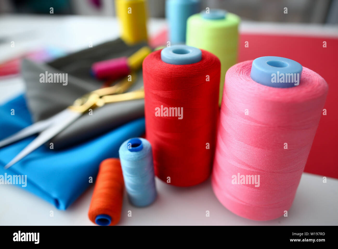 Clothes Design Process Tailor Craftsman Equipment Stock Photo Alamy